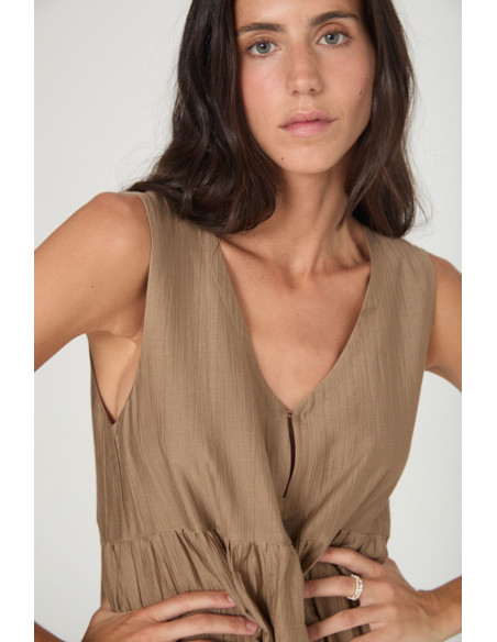 VESTIDO CON VOLANTES