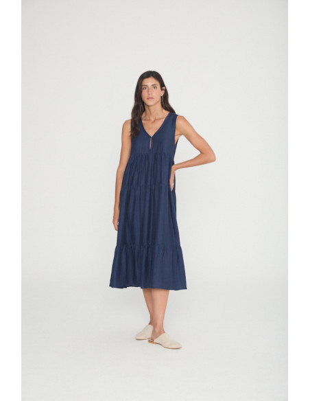 VESTIDO CON VOLANTES