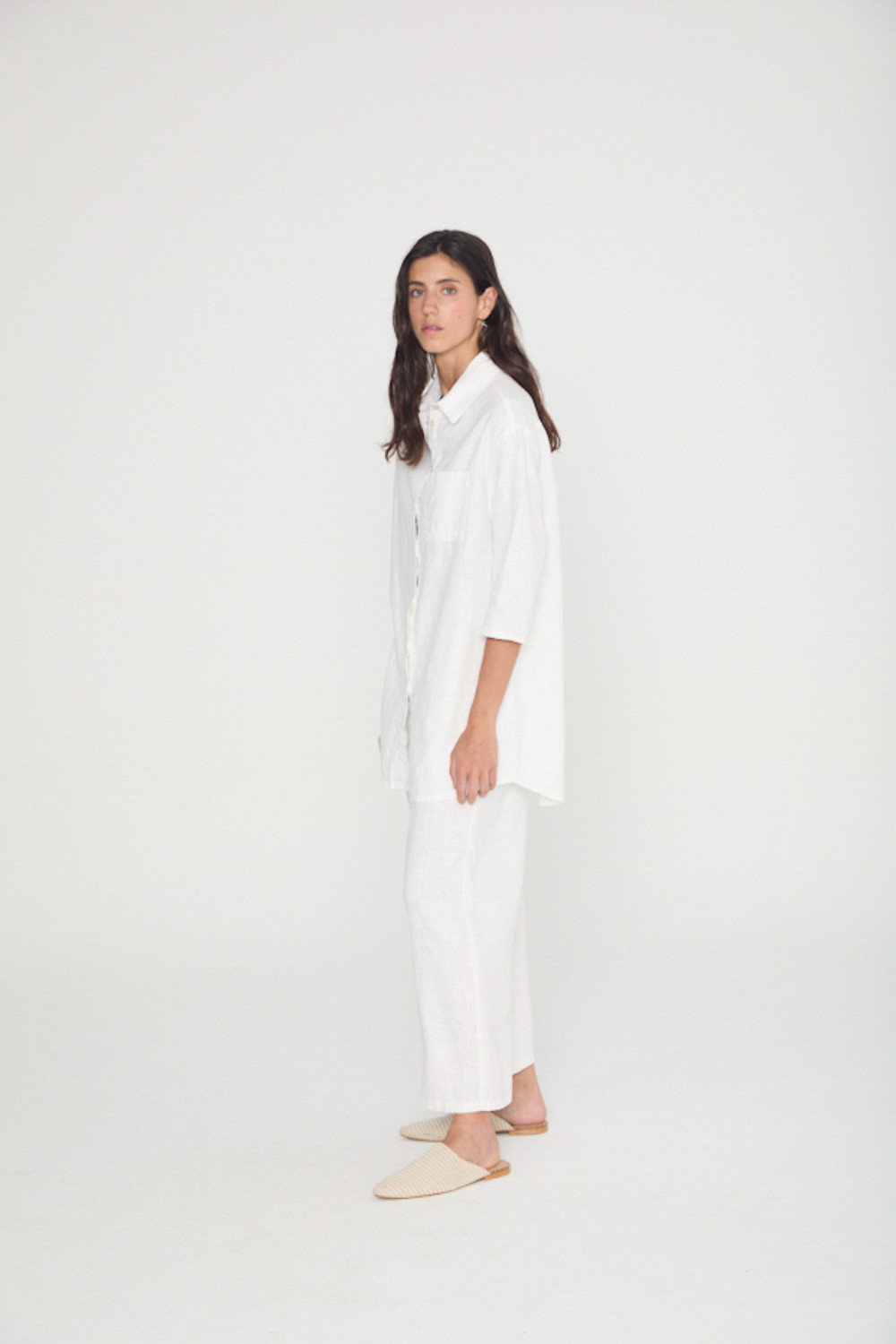 SOBRECAMISA LARGA CON MANGA 3/4